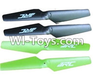 JJRC H9D H9W Parts-05 Propellers,Main rotor blades(4pcs)-2X Green and 2X Black For JJRC H9 H9D H9W Quadcopter Spare parts,RC drone Parts,2.4G UFO Parts